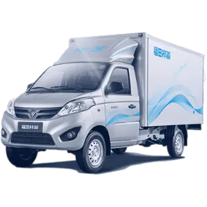 1-2tons Foton มินิเครื่องยนต์เบนซินขนาดเล็กรถตู้รถบรรทุกที่มีฉนวนกันความร้อน FRP ร่างกายรถตู้