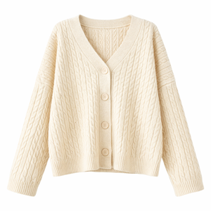 Completo da donna in maglia slim-fit elegante e comodo per l'autunno/inverno 2026: Cardigan e gonna a vita alta - Product Image 3