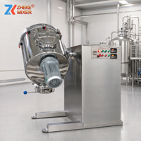 Machine de mélange de poudres à mouvement 3D avec hachoir haute vitesse pour la rupture des agglomérats dans les industries alimentaire, chimique et énergétique