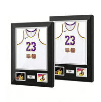 Support mural pour objets de collection de fans de sport, maillot de football signé, maillot de joueur star, vitrine pour maillot de la Coupe du Monde de football