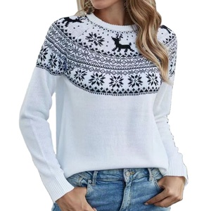 Jersey de punto vintage para mujer, jersey de Navidad de alta calidad, personalizado, venta al por mayor, <span class=keywords><strong>2021</strong></span> - Product Image 1