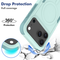 Coque de protection magnétique robuste anti-chute et antichoc pour iPhone 17 16 15 14 13 12 11 Pro Max 7 8 Plus