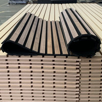 Paneles Acústicos Modernos HAORAN, Material Absorbente de Sonido, Paneles de Pared Flexibles de Listones de Madera 3D, Ecológicos, Reducción de Ruido del 80%, Insonorización