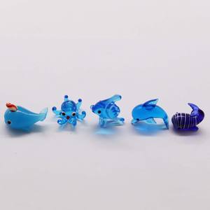 Figurines d'animaux de la mer en verre de cristal, bricolage fait main, à collectionner, décoration de maison, aquarium, pièces - Product Image 2