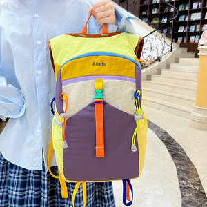 2025 nueva mochila de senderismo impermeable de bloque de Color de moda-mochila de viaje ligera bolsa de escalada al aire libre de gran capacidad - Product Image 2