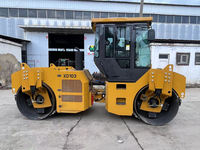 Compacteur routier à double tambour robuste 10 tonnes XD103 pour travaux de terrassement, moteur et pompe pour la construction de haute performance