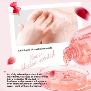 Jabón Corporal con Ácido Hialurónico y Flor de Cerezo Ouliqi, Fórmula Limpiadora Suave e Hidratante, Fragancia Duradera a Jazmín y Rosa, Para Piel Grasa - Product Image 4