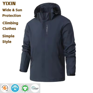 China Supplier Soft Shell <strong>Waterproof</strong> Windproof Quick Dry Zipper Long <strong>Thin</strong> Winter Outdoor <strong>Jackets</strong> for Men - Product Image 1