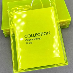Etiquetas colgantes para ropa caliente, etiqueta para ropa, Impresión de logotipo, tarjeta de visita con logotipo, plástico transparente personalizado, Pvc - Product Image 6