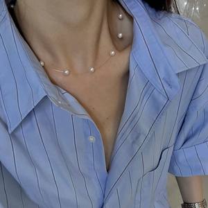 Collar de Perlas Blancas Australianas de Alta Calidad, 7-8 mm, Sin Núcleo, Tamaño Clásico, con Brillo Blanco, Círculo Perfecto, Menor - Product Image 1