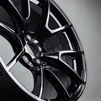 عجلات VS-5RS سوداء لامعة من سبائك الألومنيوم المطروقة مقاس 16 17 18 19 20 بوصة 5x120 5x114.3 5x112 لسيارات BMW M3 F80 أودي مرسيدس-بنز بورش أبيكس