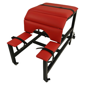 Banc de fessée BDSM de luxe – Meuble de contention en bois massif avec