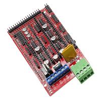 Kit d'imprimante 3D CNC pour Arduino Mega 2560 R3 RAMPS 1.4 contrôleur LCD 2004 + 6X interrupteur de fin de course Endstop 5 A4988 pilote pas à pas 3D Pr