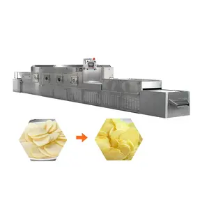 Máquina de secado Industrial de alimentos, secador de microondas de patatas fritas