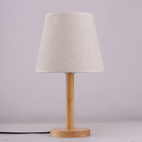 Lampe de table en bois de petite taille de haute qualité au design traditionnel chinois pour la chambre des enfants