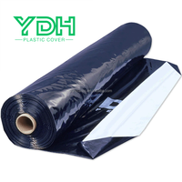 Bâche d'entrepôtage agricole populaire en LDPE avec protection UV, bâche d'entrepôtage noire et blanche en PE, film plastique réfléchissant Panda