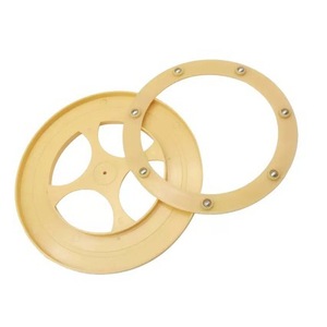 Base giratoria de plástico con plataforma giratoria de bolas de acero para accesorios de muebles, diseño moderno y sencillo en negro - Product Image 3