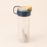 Bouteille d'eau potable en plastique transparente de 540 ml pour l'extérieur, sans BPA, bouteille d'eau de sport en plastique portable pour les voyages