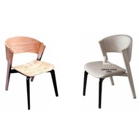 FC-2214 chaise de salle à manger moderne minimaliste italienne confortable style scandinave contreplaqué incurvé meubles de maison de luxe accessibles