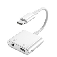 Foston — adaptateur audio 2 en 1 pour casque, câble de type c à prise jack 3.5mm, aux, pour téléphone portable, vente en gros