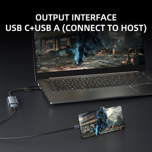 Tarjeta de captura de video HDMI 4K 1080P HD USB tipo C Tarjeta de transmisión intercambiable de doble junta para transmisión en vivo - Product Image 6