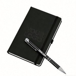 Low MOQ Custom Wholesale Promotional <b>A5</b> Business Aesthetic Journals Notebook PU Leather Hardcover Notebooks for Students - Product Image 1