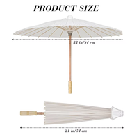 Parapluies en papier classiques chinois en gros, couleur personnalisée, articles de décoration pour fêtes et mariages, ouverture manuelle, grande taille avec poignée en bois