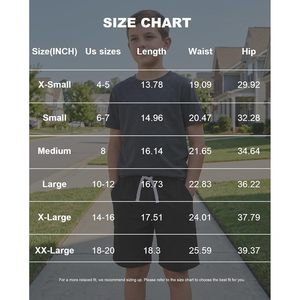 Lot de 4 shorts bermuda en coton pour garçons, taille élastique avec cordon de serrage, poches, taille mi-haute, respirants, pour les âges de 4 à 16 ans - Product Image 6
