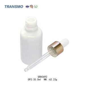 Flacon compte-gouttes en verre personnalisé 35 ml 30 ml, flacon compte-gouttes en verre OEM 30 ml à épaulement plat avec compte-gouttes - Product Image 4