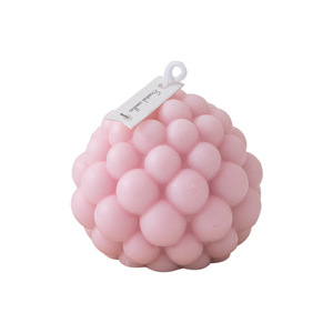 Decoración del hogar Buena calidad Estética de lujo Cera de parafina Bola grande Cubo de burbujas perlado Velas perfumadas - Product Image 5