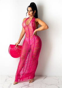 C3555 verano nuevo diseño Sexy túnica lujosa de baño de las mujeres de playa cubierta para arriba - Product Image 5