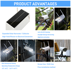 <span class=keywords><strong>Telecamera</strong></span> <span class=keywords><strong>Finta</strong></span> Solarup con Treppiede Flessibile, Luce LED Solare da Giardino IP65 con Sensore <span class=keywords><strong>di</strong></span> Movimento, Alta Luminosità, Resistente all'Acqua, a Batteria - Product Image 2