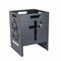Barbecue à Charbon Portable Pliable en Acier Inoxydable pour Camping