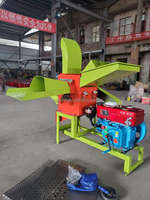 Agriculture herbe broyeur paillettes paille foin Cutter alimentation animale matériel coupe maïs Grain meulage concassage machines de fraisage
