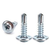 Vis autoperceuses à tête de treillis pour fixation de systèmes de conduits d'air et de carrosseries de véhicules, avec placage de zinc personnalisé en différentes couleurs