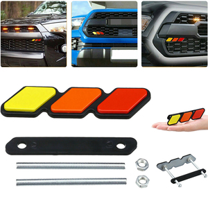 สติ๊กเกอร์ติดรถยนต์ลายกระจังหน้าสามสี อะคริลิค สำหรับ Toyota Tacoma 4Runner <span class=keywords><strong>Tundra</strong></span> RAV4 Highlander อุปกรณ์ตกแต่งรถยนต์ EOD - Product Image 6