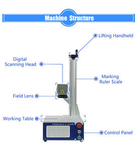 Láser perfecto pequeño y ligero portátil de escritorio 3D relieve grabado profundo Metal piedra fibra láser grabado máquina grabadora - Product Image 2