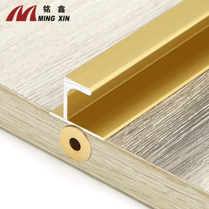 Enderezador de Paneles de Puerta en Forma de Siete de Ming Xin, Aleación de Aluminio, Dorado Mate, Negro Mate, Herraje Antideformación para Puertas de Gabinete - Product Image 2