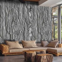 Panneau mural en pierre artificielle PU Shenxian Wood ignifuge et résistant aux UV, adapté à une utilisation intérieure et extérieure, léger et facile à installer.
