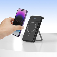 Batterie externe magnétique 2-en-1 pour iPhone 10000 mAh avec indicateur LED, chargeur de montres, batterie Li-polymère TYPE-C