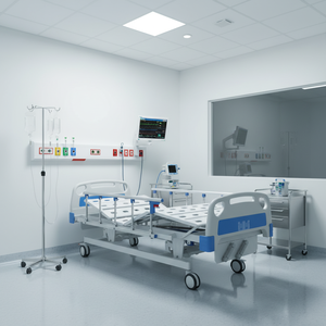 LC-S303 ручная трехфункциональная Больничная койка - Product Image 2