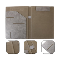 Portafolio de Cuero Wenshun A4, Organizador de Currículum y Entrevistas, Bloc de Notas, Portapapeles, Almacenamiento de Archivos de Papel con Bolsillo de Cuero PU