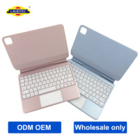 Étui Clavier BT Personnalisable pour iPad Air 11" 2024-2026 (M2/M3/M4) avec Pavé Tactile Rose & Bleu Disponible, Vente Directe Usine