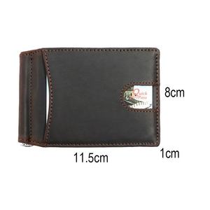 Portefeuille court pour homme en cuir Crazy Horse, pochette tendance super stylée, porte-passeport, porte-cartes multifonction - Product Image 2