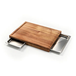 <span class=keywords><strong>Planche</strong></span> <span class=keywords><strong>à</strong></span> <span class=keywords><strong>découper</strong></span> en <span class=keywords><strong>bois</strong></span> d'acacia personnalisée en gros avec plateau en acier inoxydable <span class=keywords><strong>pour</strong></span> la cuisine quotidienne - Product Image 2