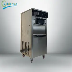 A serisi üç lezzet yumuşak dondurma makinesi yumuşak hizmet yapma fabrika fiyat satılık yoğurt dondurma makinesi