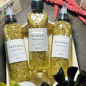 Huile de croissance capillaire pour hommes, marque privée, castor, romarin, avocat, huile de coco infusée à la menthe poivrée - Product Image 5
