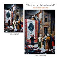 Reproductions de peintures à l'huile célèbres de style orientalisme, peintes à la main, qualité muséale, par Jean-Léon Gérôme, art arabe