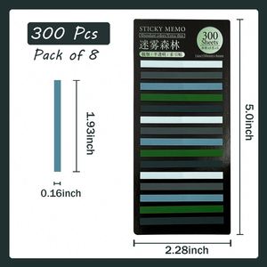 3600 Sheets Transparentes Sticky Notes Self-Adhesive Annotation Read Books <b>Bookmarks</b> Tabs Notepad Aesthetic Stationery - Product Image 2
