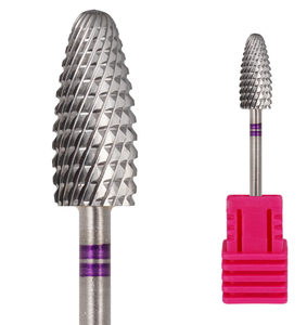 Jeu professionnel de 5 embouts coniques en carbure de tungstène de 3/32 po pour ponceuse à ongles, pour l'élimination rapide de l'acrylique et du gel, outils de manucure russe - Product Image 4